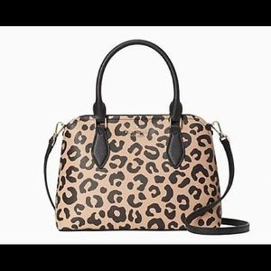Kate Spade Darcy leopard small satchel purse